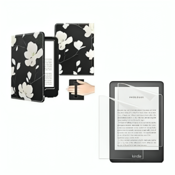 MoKo Case with 2-Pack Anti-Glare Film for 6" Kindle (11th Generation 2022&10th Generation 2019)