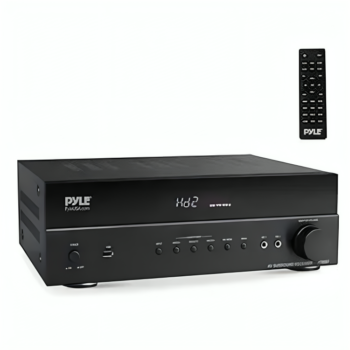 Pyle 5.2 Channel Hi-Fi Home Theater Receiver - 1000W MAX Wireless BT Surround Sound Stereo Amplifier System