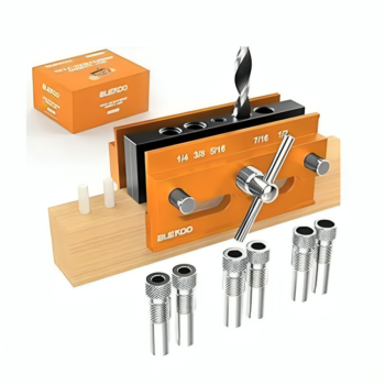 Self Centering Doweling Jig Kit, Drill Jig For Straight Holes Biscuit Joiner Set
