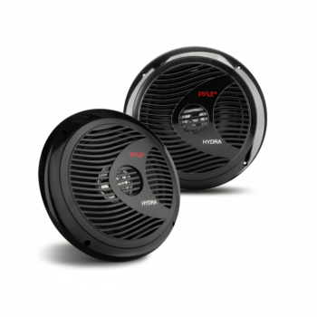 Pyle 8” Marine Vehicle Speakers - Dual 180W 4 Ohm Waterproof Car Component Speaker System