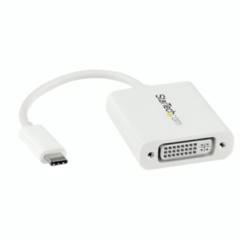 StarTech.com USB C to DVI Adapter - White - 1920x1200